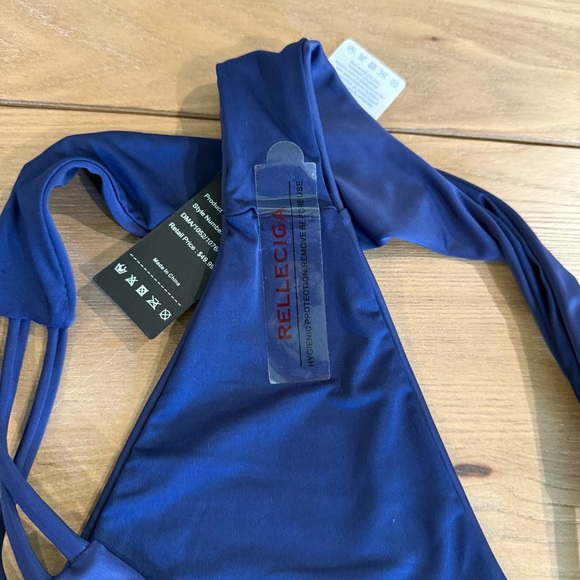 Relleciga Triple Strappy Thong Bikini Bottom Size XL NWT - Picture 3 of 5